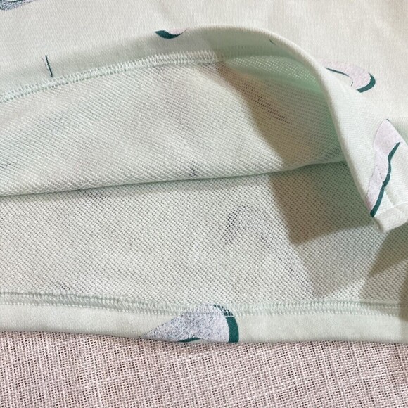 Nike NWT Sleeve Seafoam Green Sleeve Knit Pullover Sweatshirt Top Size Large - Picture 8 of 8